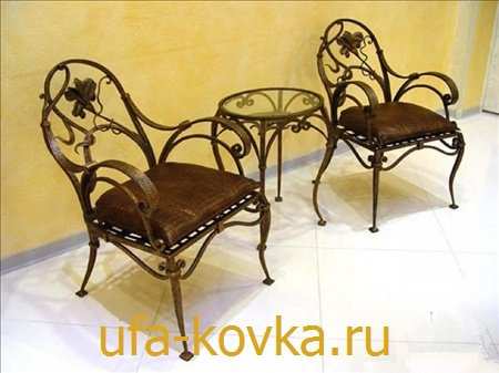 Фотографии кованых столов и стульев